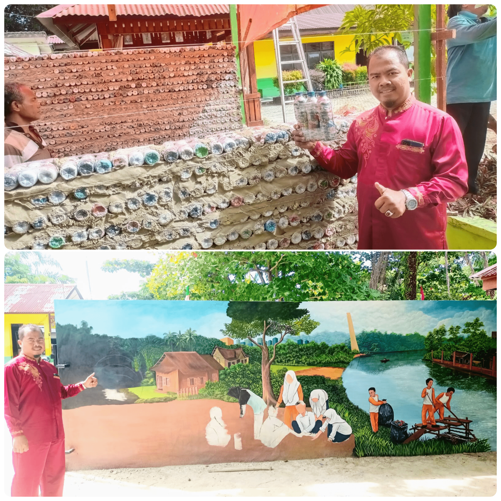 Program Eco Brick, Kepsek SMPN 23 Pekanbaru Ajak Seluruh Siswa Sekolah Kelola Sampah Dengan Bijak